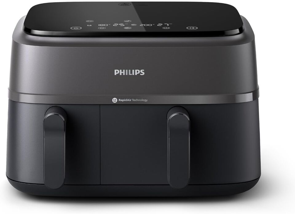 Philips HomeID Uygulaması 3000 Seri Çift Hazneli Airfryer, 3L + 6L, NA350/00 ,2750 W