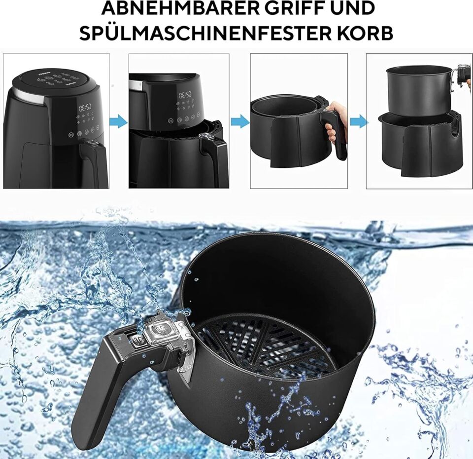 KUMTEL Digital Fastfryer XL ( Yağsız Fritöz Airfryer ) HAF-02