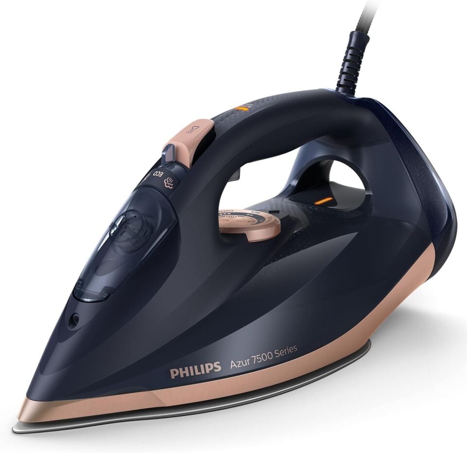 Philips 7500 Serisi Buharlı Ütü, 3200W, 55 g/dk Sürekli Buhar, SteamGlide Elite, 260 g Şok Buhar, DST7510/80