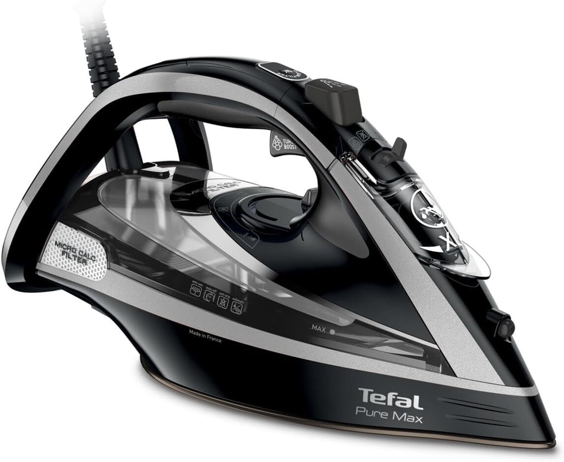 TEFAL FV9850 Pure Max 60 gr Sürekli ve 290 gr Şok Buharlı 3200 Watt Buharlı Ütü