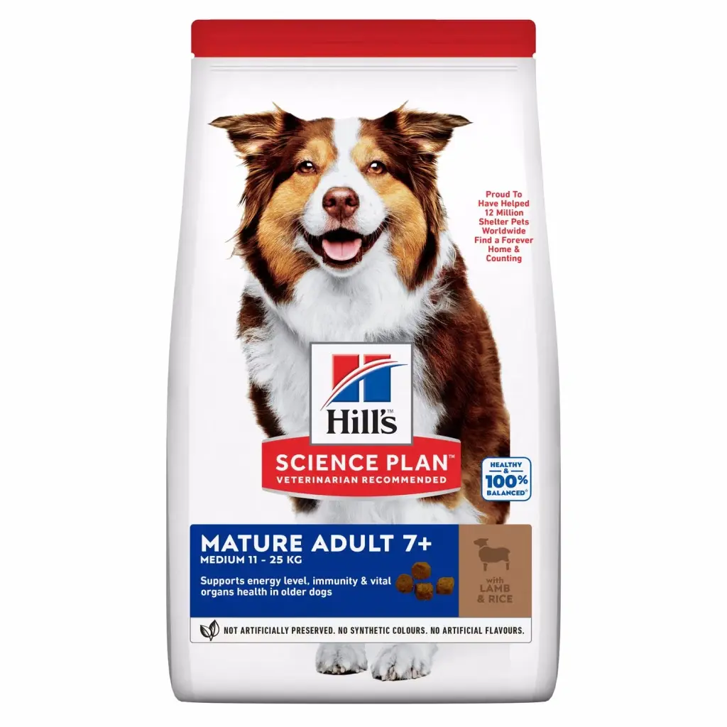 Hill's SCIENCE PLAN 7+ Kuzulu Orta Irk Yaşlı Köpek Maması 12kg + 2kg HEDİYE!