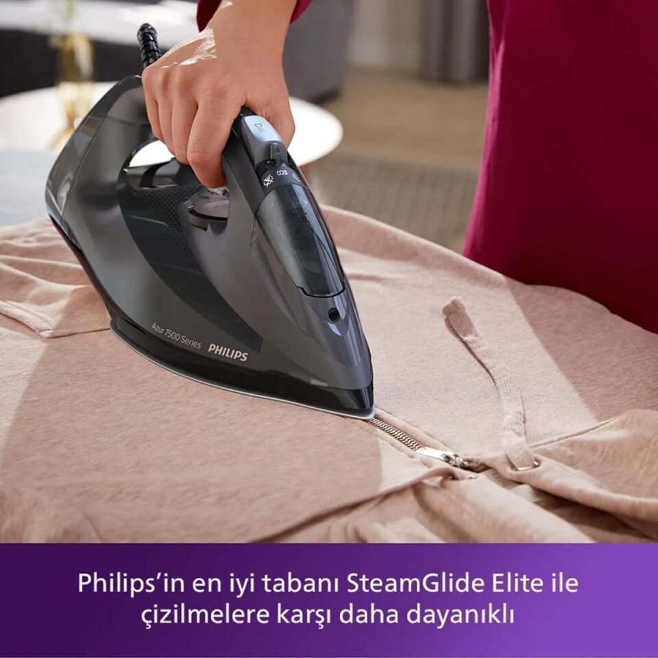 Philips 7500 Serisi Azur Buharlı Ütü, 3200W, 260 g'a kadar Turbo Şok Buhar, DST7511/80