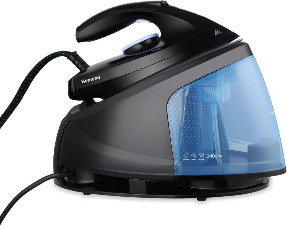 HOMEND Steamwork Buhar Kazanlı Ütü Siyah Mavi 2400 W