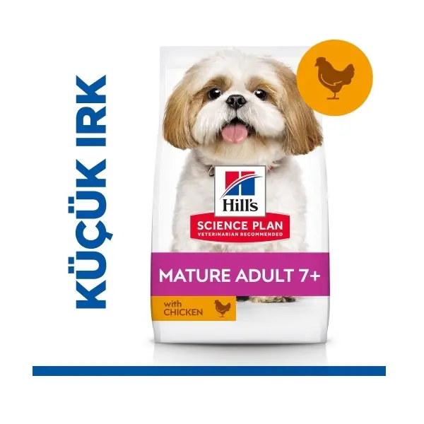 Hill's SCIENCE PLAN 7+ Tavuklu ve Hindili Küçük Irk Yaşlı Köpek Maması 1,5kg