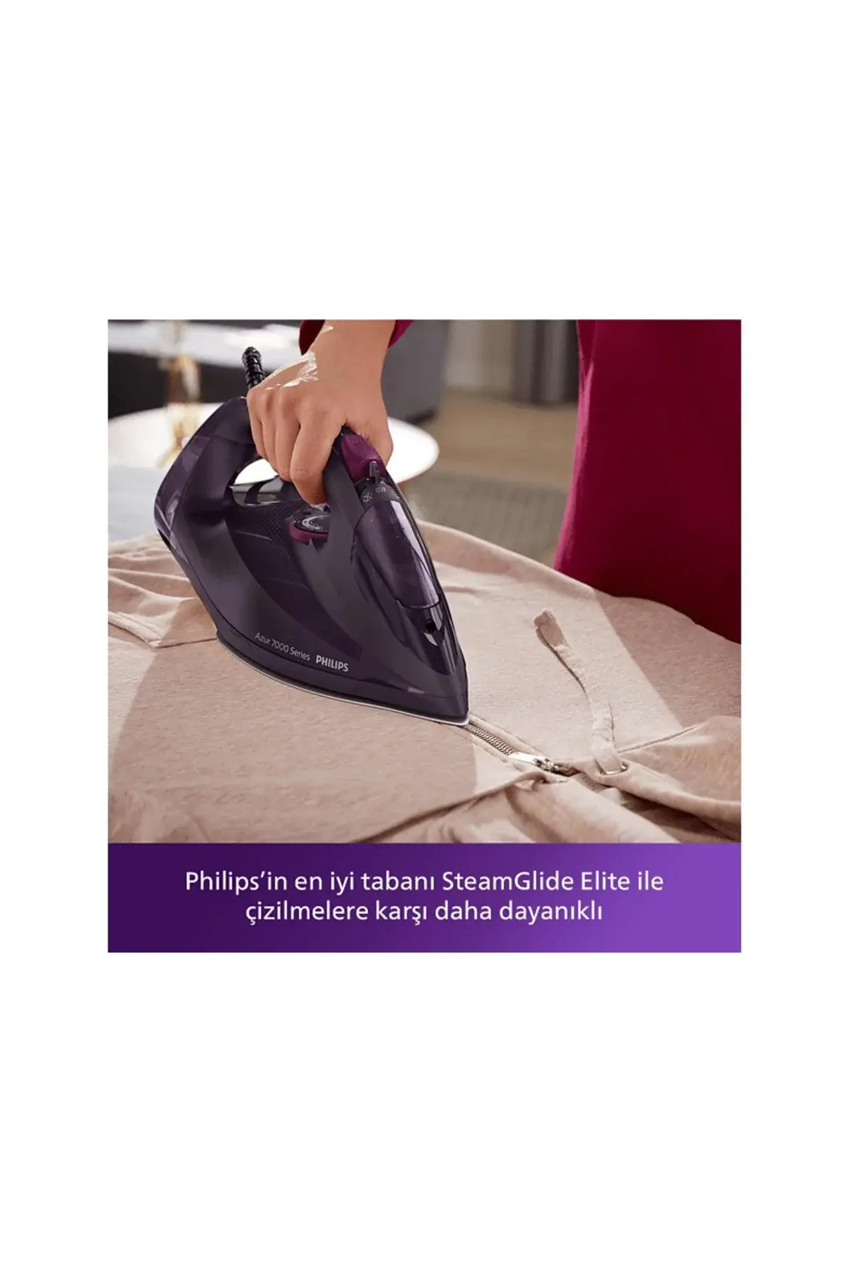 Philips Azur Dst7061/30 Buharlı Ütü Koyu Mor