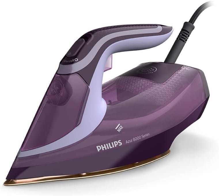 Philips 8000 Serisi Azur Buharlı Ütü, 3000W, SteamGlide, 240 g Şok Buhar, Sıfır Yanık Garantisi, DST8021/30