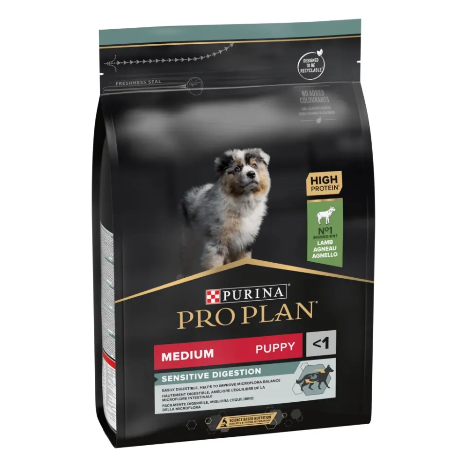 Pro Plan Puppy Medium Sensitive Digestion Kuzulu ve Pirinçli Orta Irk Yavru Köpek Maması 3kg