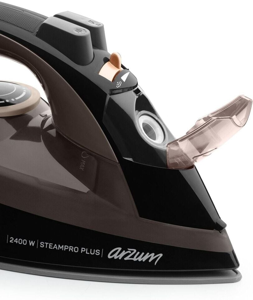 Arzum Steampro Plus Buharlı Ütü Seramik Taban 2400W Kahverengi - AR6030