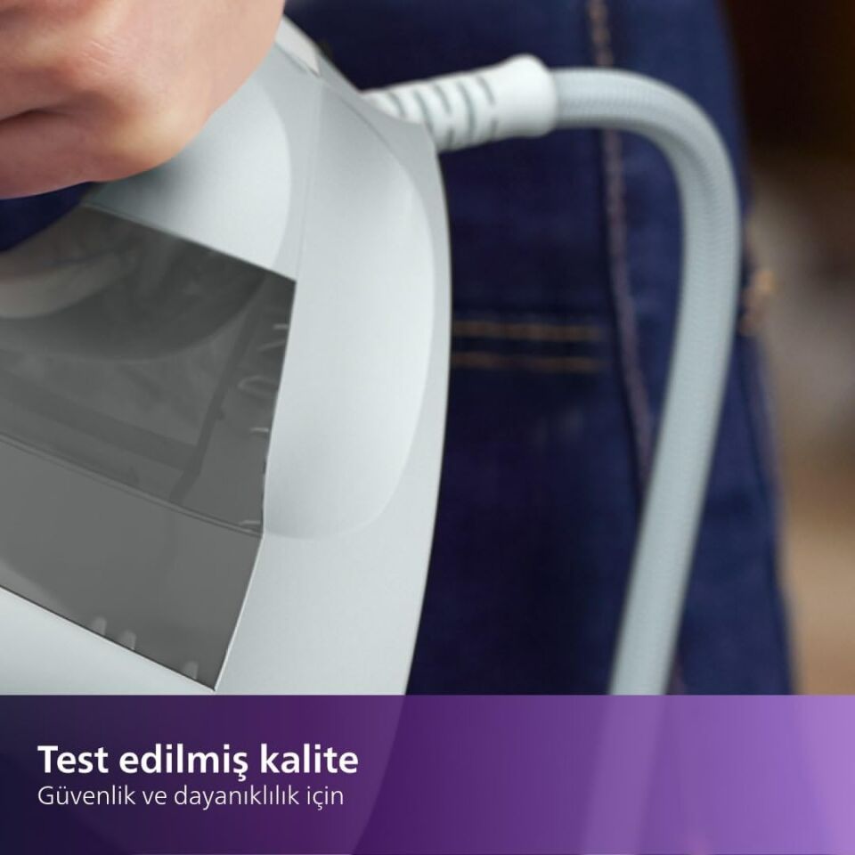 Philips 5000 Serisi Buharlı Ütü, 2400W, 160 g Şok Buhar, SteamGlide Plus Taban, DST5010/10