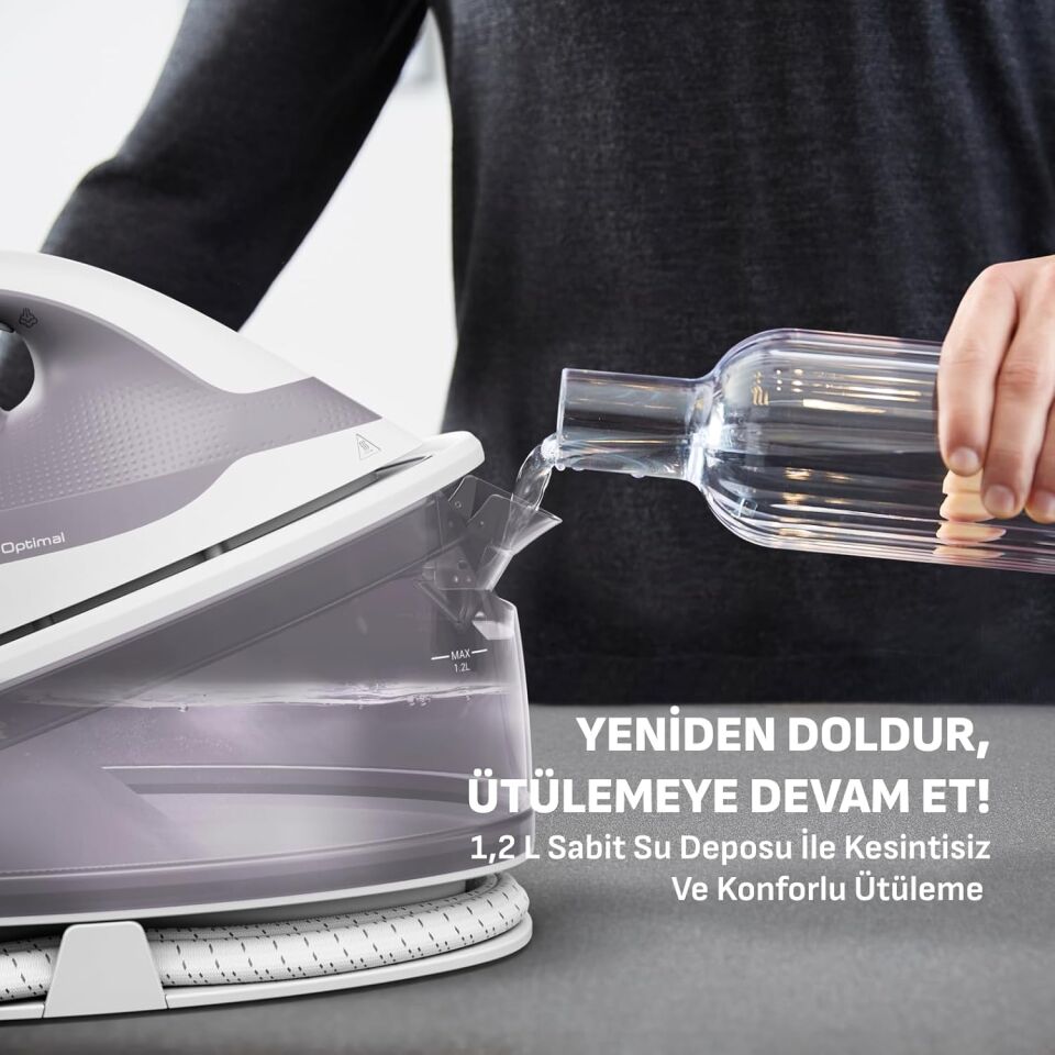 TEFAL SV4111 Express Mini 110 gr Sürekli ve 200 gr Şok Buharlı 2170 Watt Buhar Kazanlı Ütü