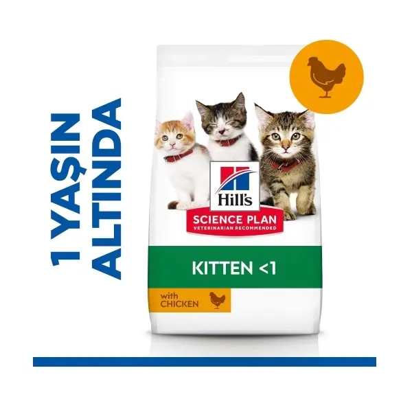 Hill's SCIENCE PLAN Healthy Development Tavuklu Yavru Kedi Maması 3kg