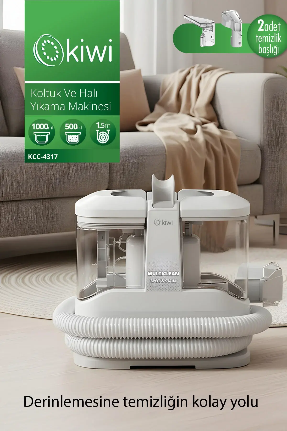 Kiwi Kcc-4317 Koltuk ve Halı Yıkama Makinesi