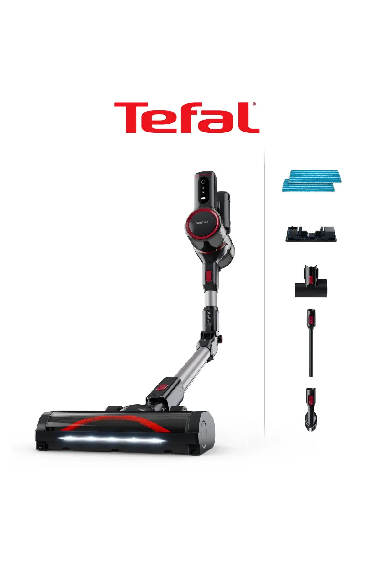 TEFAL TY6T90TR X-Force Flex 8.60 Max Aqua 45 Air Watt Kablosuz Şarjlı Dikey Süpürge