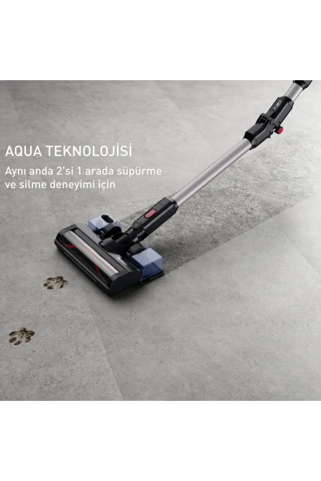TEFAL TY6T90TR X-Force Flex 8.60 Max Aqua 45 Air Watt Kablosuz Şarjlı Dikey Süpürge
