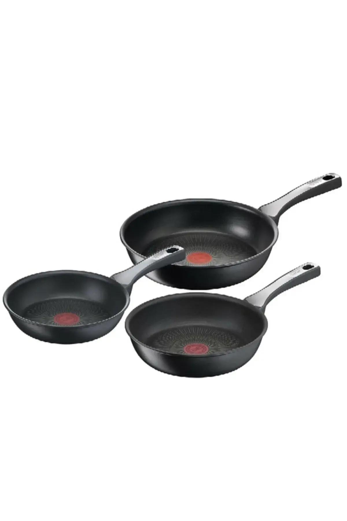 TEFAL Titanyum 6X UnlimitedOne İndüksiyon Tabanlı 20/24/28 Cm 3'lü Tava Seti