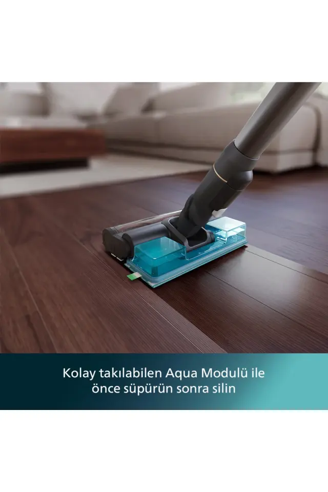 Philips 7000 Serisi Aqua 25.2 V Kablosuz Dik Süpürge, PowerCyclone 12, 80 dk'ya Kadar Şarj, XC7057/01
