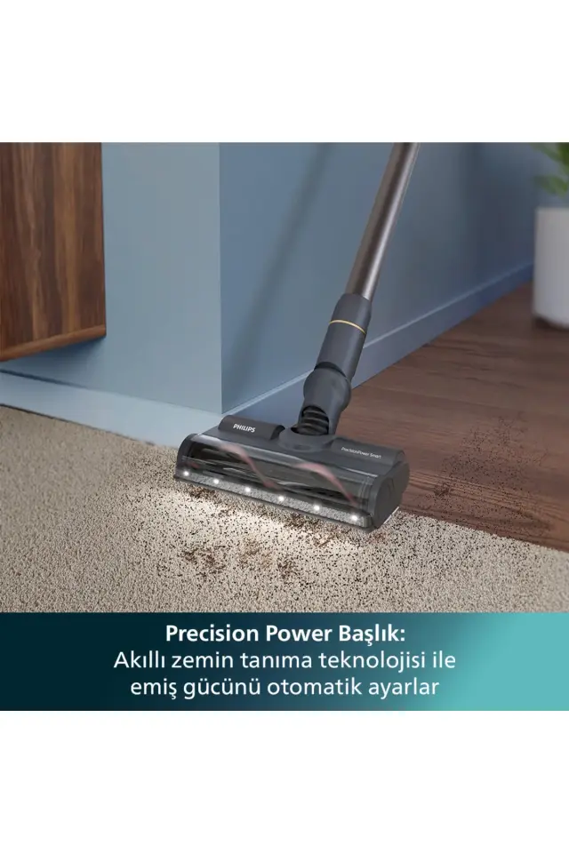 Philips 7000 Serisi Aqua 25.2 V Kablosuz Dik Süpürge, PowerCyclone 12, 80 dk'ya Kadar Şarj, XC7057/01