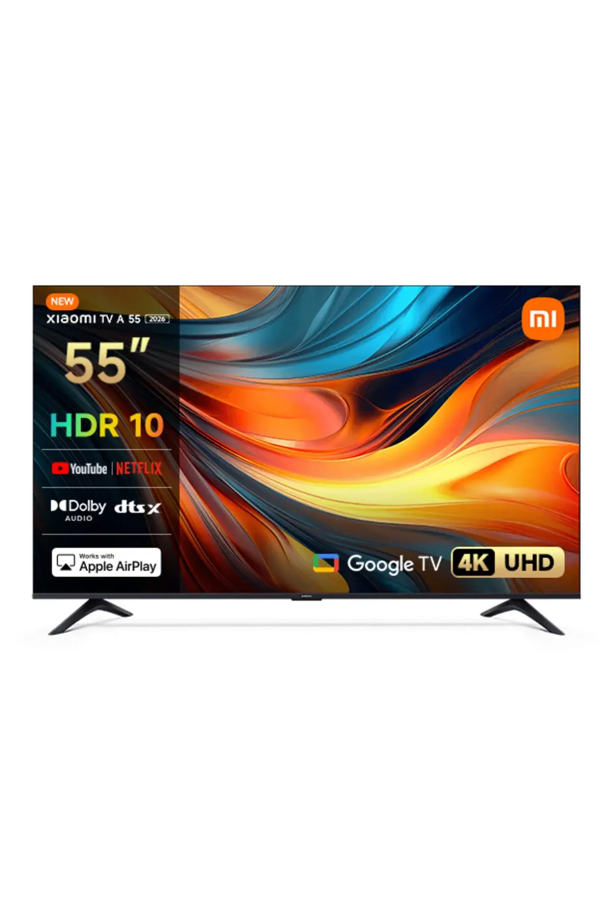 Xiaomi TV A 55 2026 - 55'' 140 4K Ultra HD Google Smart 120Hz Game Boost AirPlay Destekli Uydu Alıcılı TV