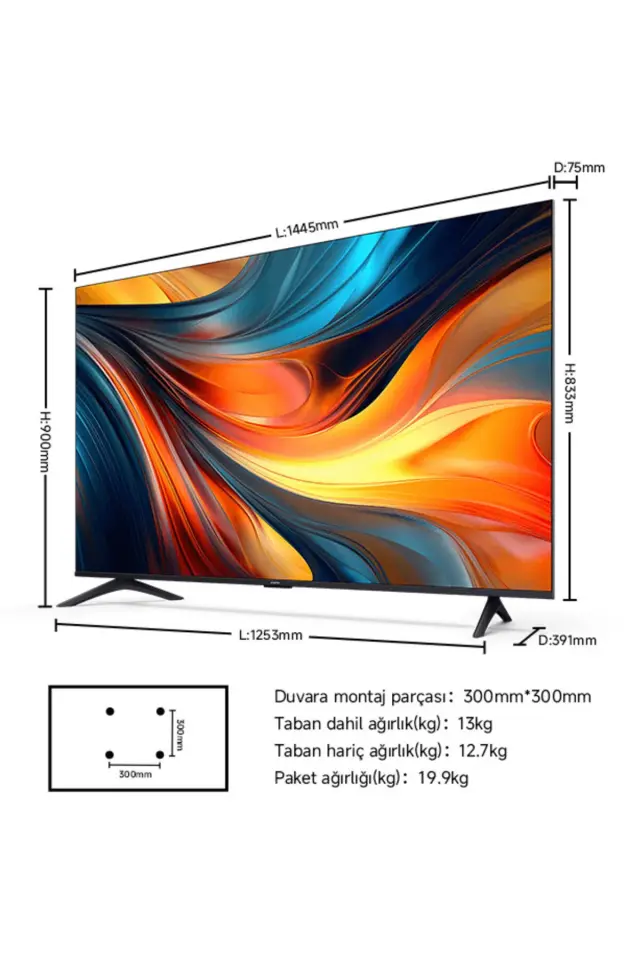 Xiaomi TV A 65 2026 - 65'' 165 4K Ultra HD Google Smart 120Hz Game Boost AirPlay Destekli Uydu Alıcılı TV