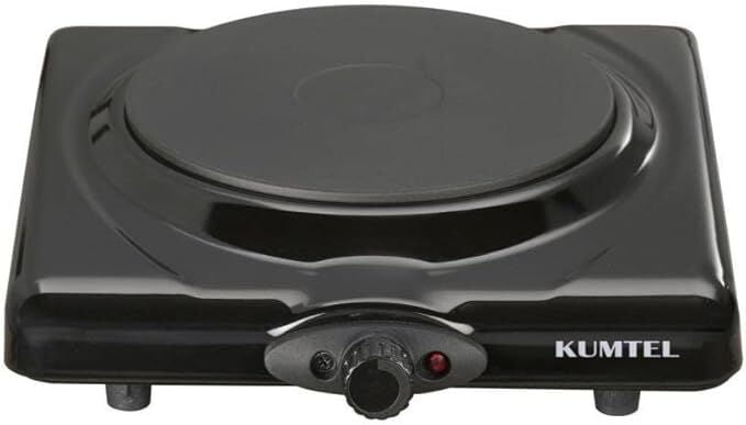 KUMTEL LX-7115 Ayarlanabilir Termostatlı Tekli Elektrikli Ocak - Siyah