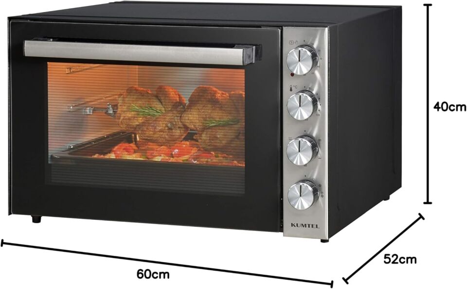 KUMTEL Piliç Çevirmeli 71 Litre Midi Fırın