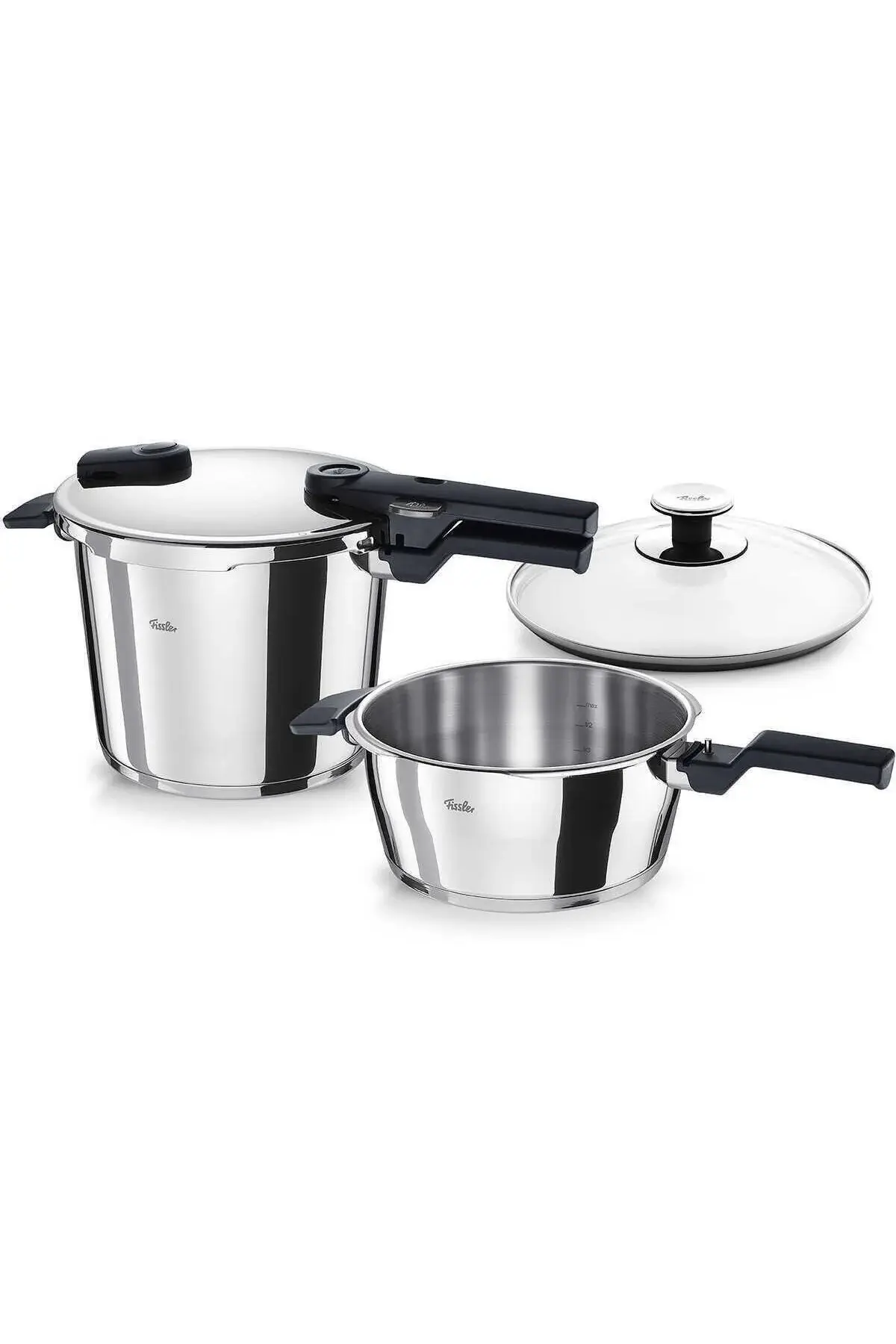Fissler Vitaquick Glossy Düdüklü Tencere 6.0 L + 3.5 L