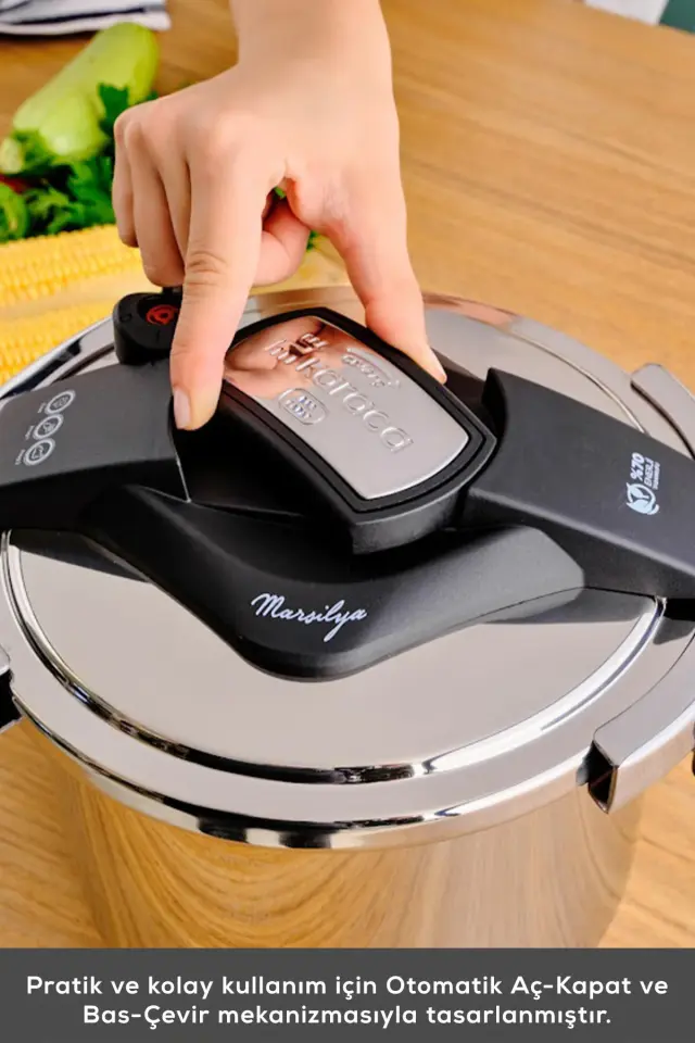 Karaca Marsilya Indüksiyon Tabanlı Düdüklü Tencere 7 Litre