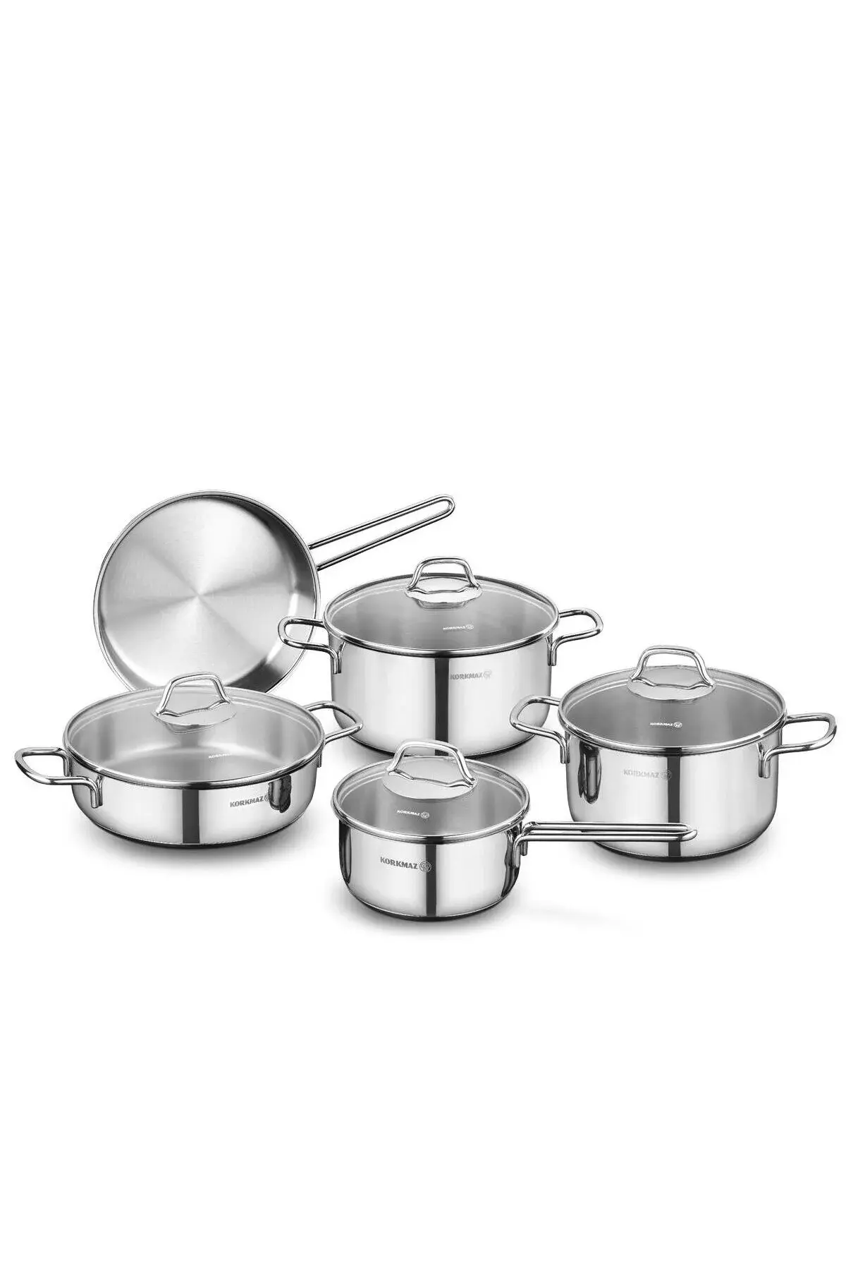 KORKMAZ Perla 9 Parça Tencere Seti A1609