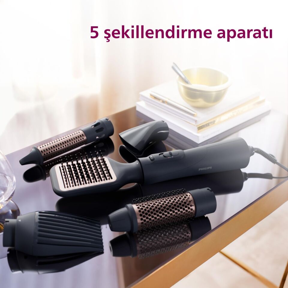 Philips Saç Şekillendirme Ve Kurutma Seti Bha530/00,argan Yağı Seramik Kaplama, 5 Aparat,3 Isı Ve Hız Ayarı