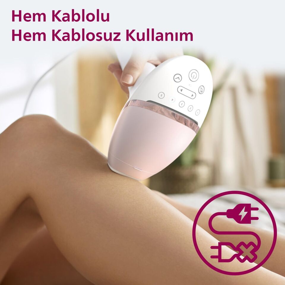 Philips BRI950/00 Lumea Lazer Epilasyon IPL Tüy Alma Cihazı,ÇantaHEDİYELİ,Kablolu/Kablosuz Kullanım