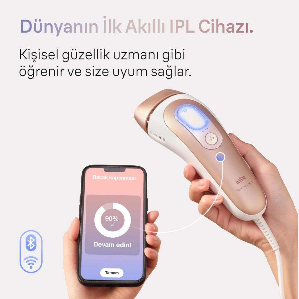 Braun IPL Skin i·expert, Evde Tüy Alma, Ücretsiz Uygulama, Çanta, Gillette Venus, 2 Başlık, PL7147