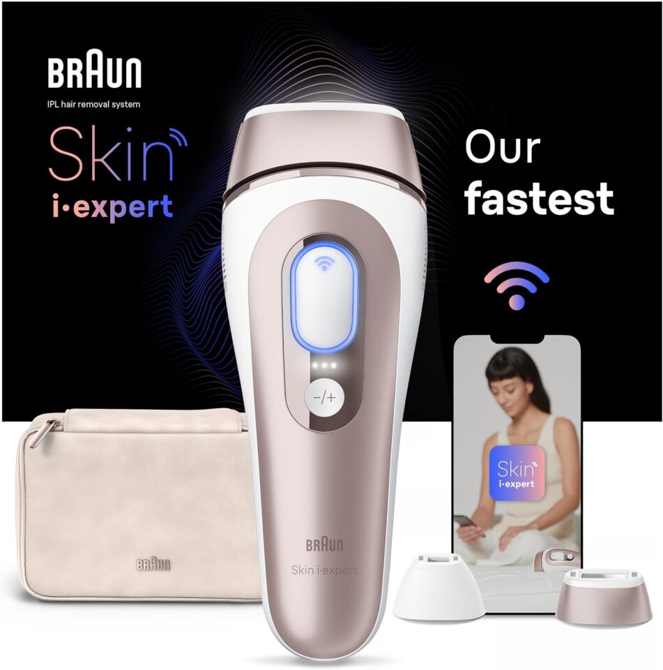 Braun IPL Skin i·expert, Evde Tüy Alma, Ücretsiz Uygulama, Çanta, Gillette Venus, 2 Başlık, PL7147