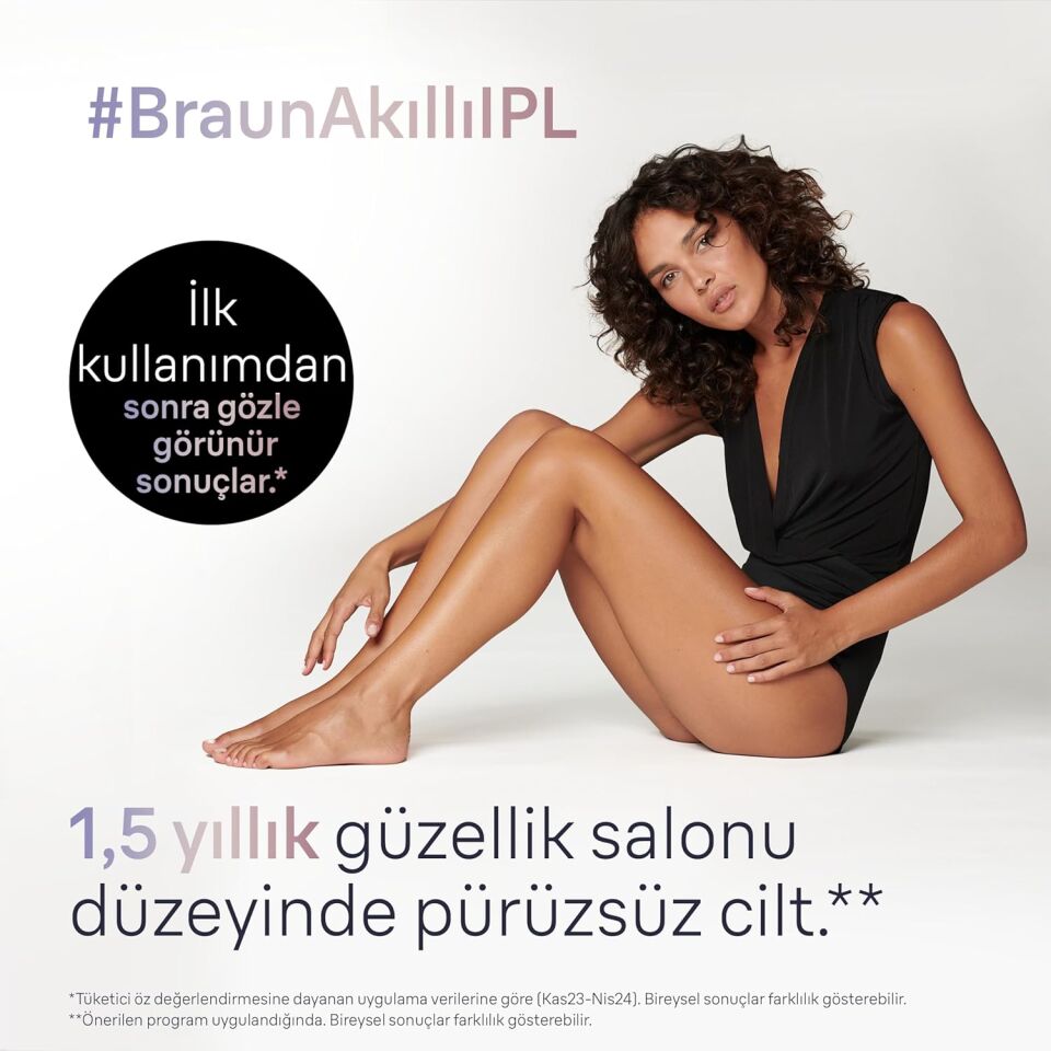 Braun IPL Skin i·expert, Evde Tüy Alma, Ücretsiz Uygulama, Çanta, Gillette Venus, 2 Başlık, PL7147