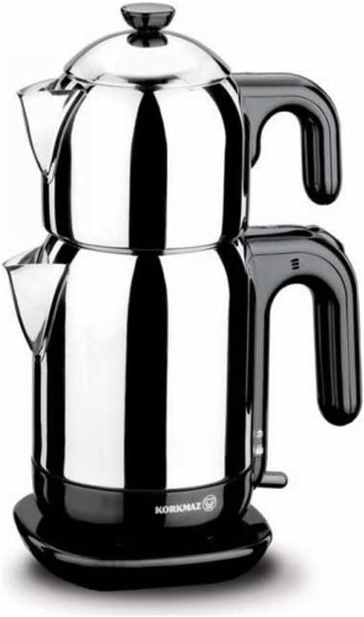 KORKMAZ A369 Demtez Çay Makinası Siyah