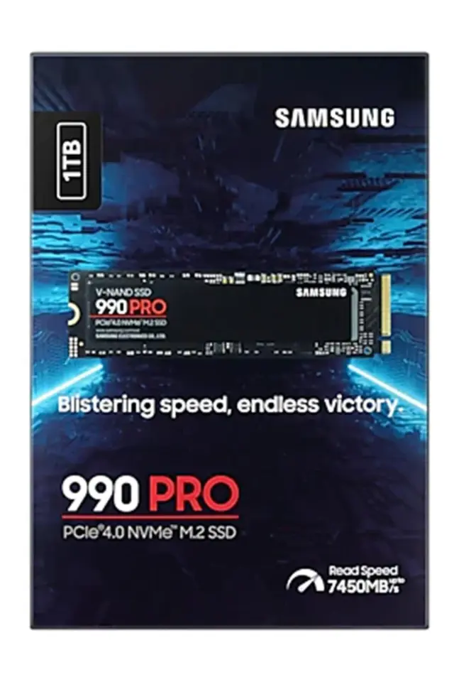 Samsung 1TB 990 PRO 7450/6900MB/s M.2 NVMe MZ-V9P1T0BW (Resmi Distribütör Garantili)