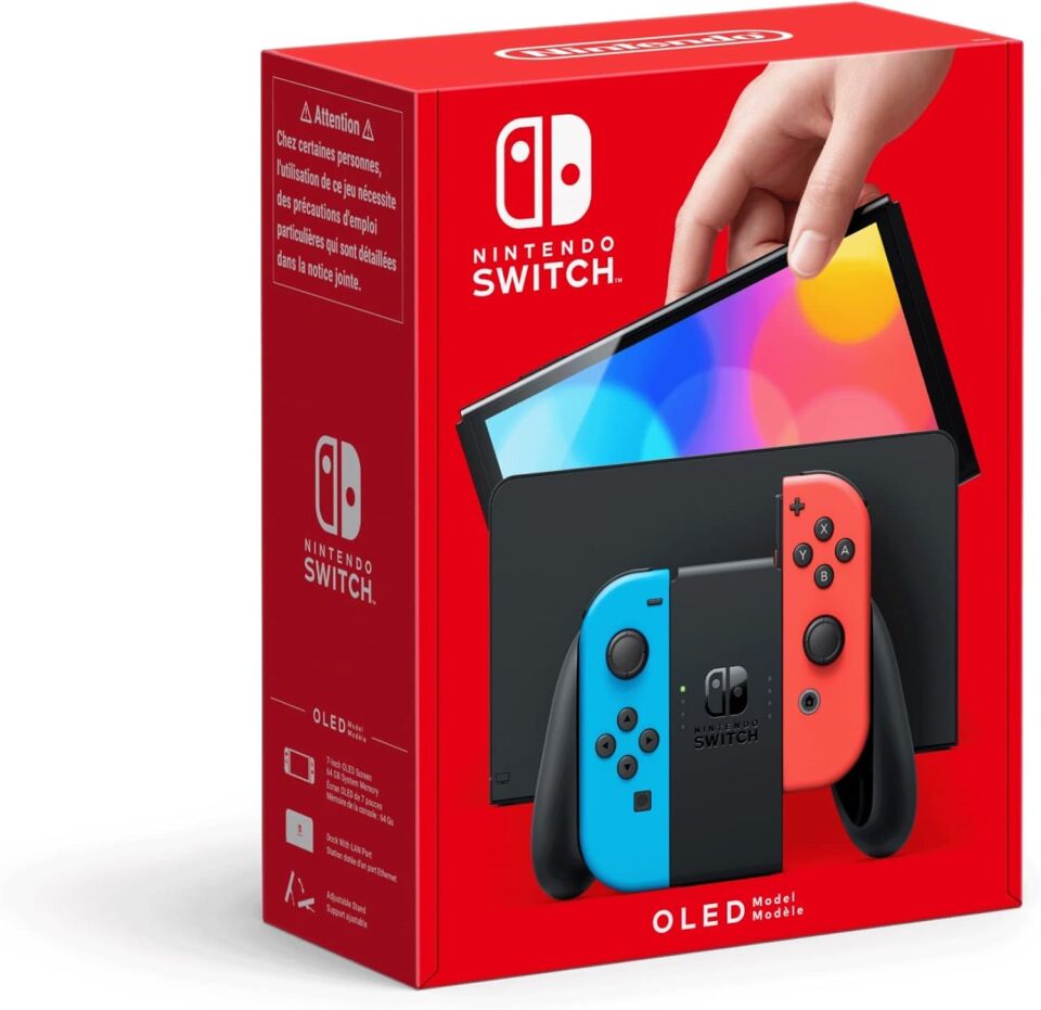 Nintendo Switch 64 Gb Konsol Oled Model - Kırmızı/mavi