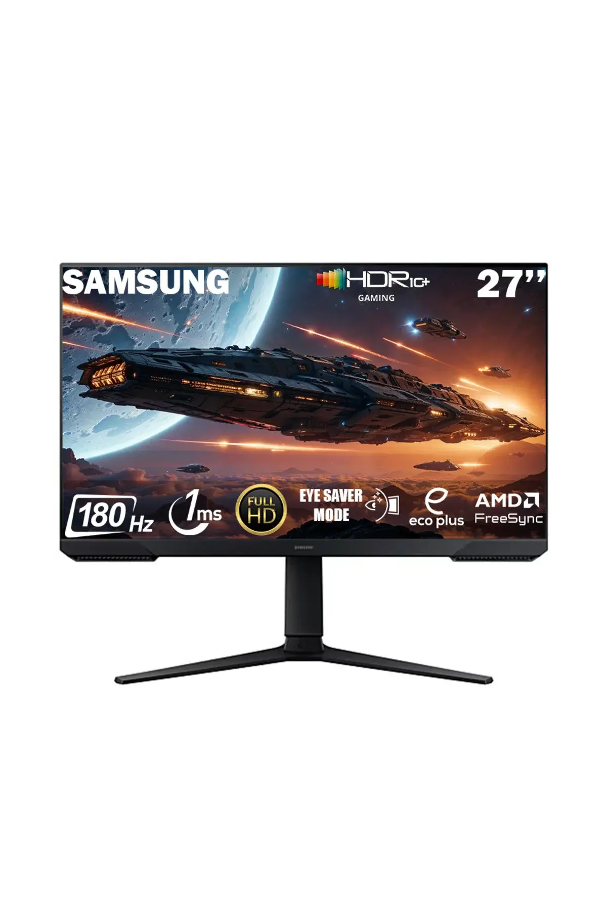 Samsung Odyssey G3 LS27DG302EUXUF 27 1 Ms Pivot VA 180 HZ Monitör