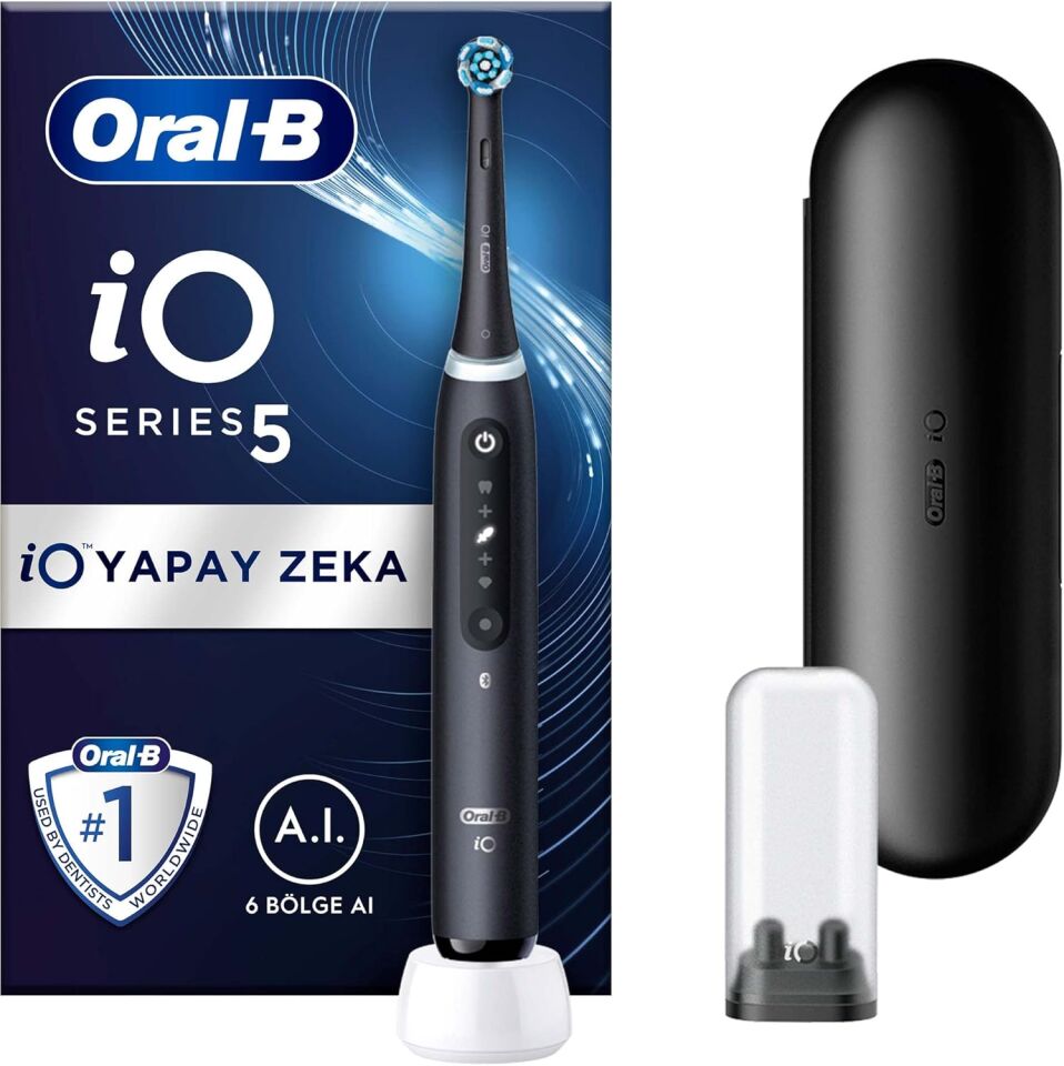 Oral-B iO 5 Şarjlı Diş Fırçası - Mat Siyah-