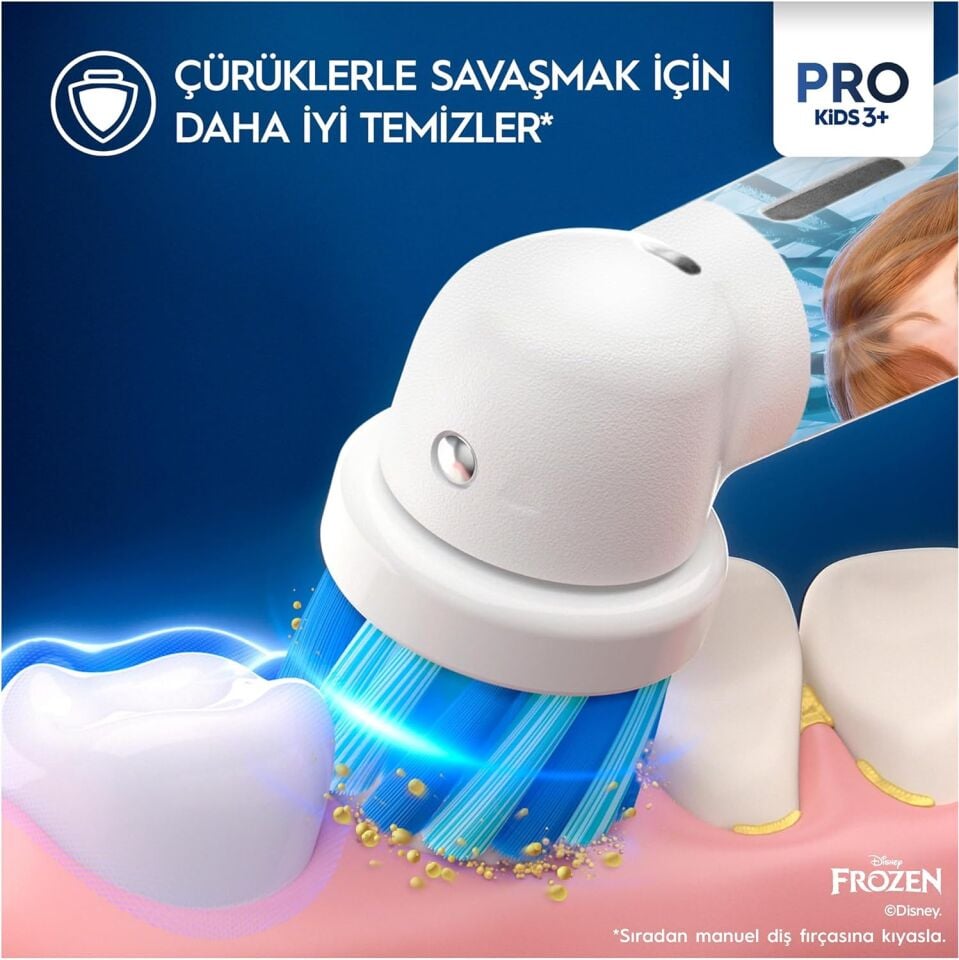 Oral-B Vitality Pro Frozen Özel Seri Çocuklar İçin Şarj Edilebilir Diş Fırçası