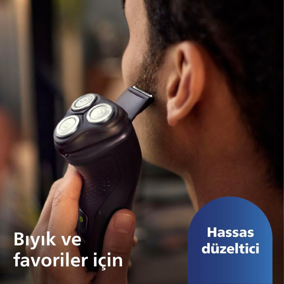 Philips 3000xserisi Tıraş Makinesi X3021/00,sinekkaydı Tıraş,ıslak Ve Kuru Kullanım,hassas Düzeltici