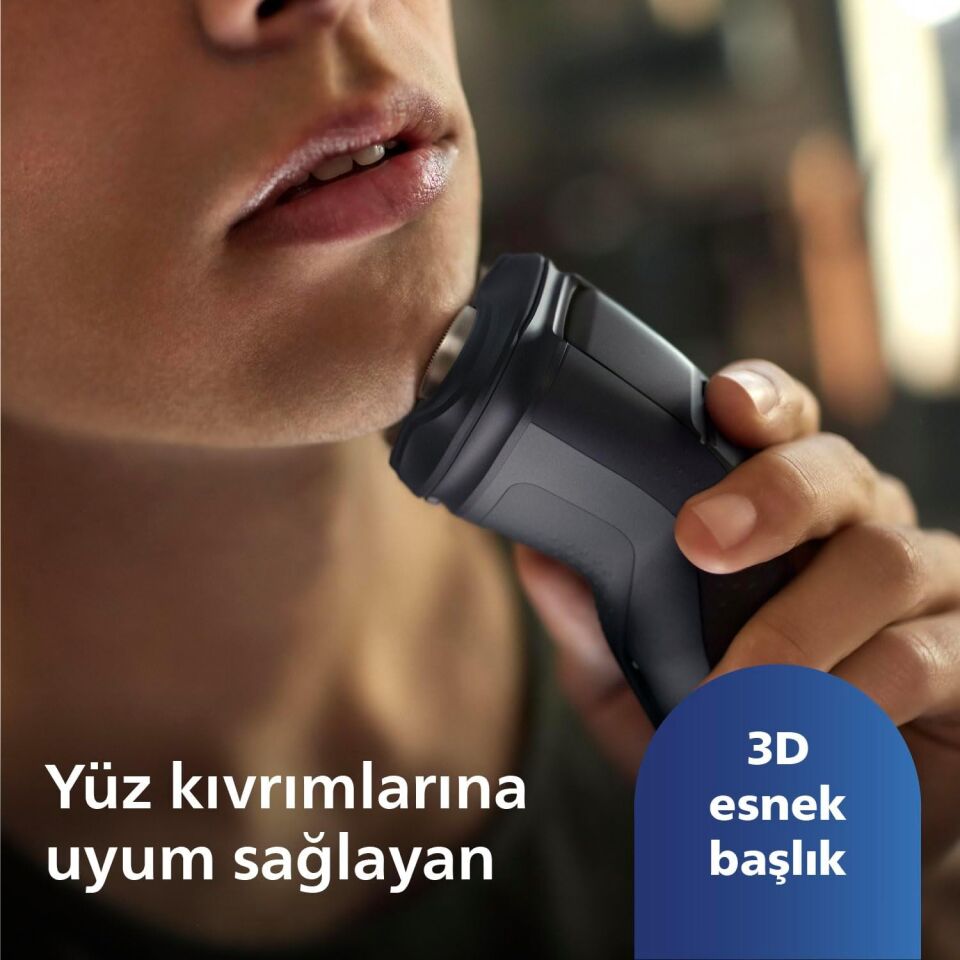 Philips 3000xserisi Tıraş Makinesi X3021/00,sinekkaydı Tıraş,ıslak Ve Kuru Kullanım,hassas Düzeltici