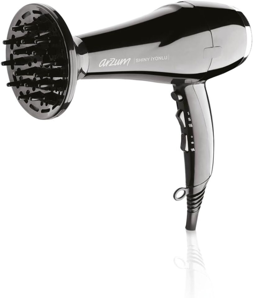 Arzum Shiny İyonlu Saç Kurutma Makinesi 2200W Siyah - AR5007