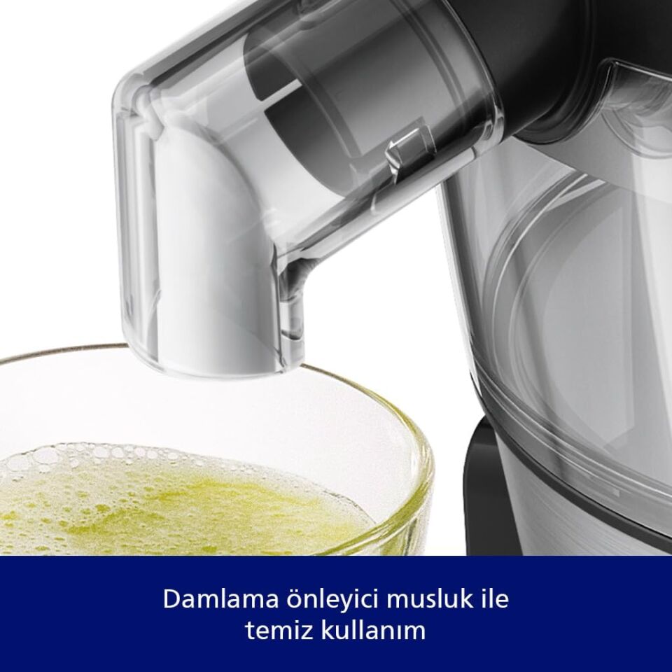 Philips Viva Collection Katı Meyve Sıkacağı, 500W, 1,5 Lt, QuickClean, Damlama Önleyici, HR1832/00