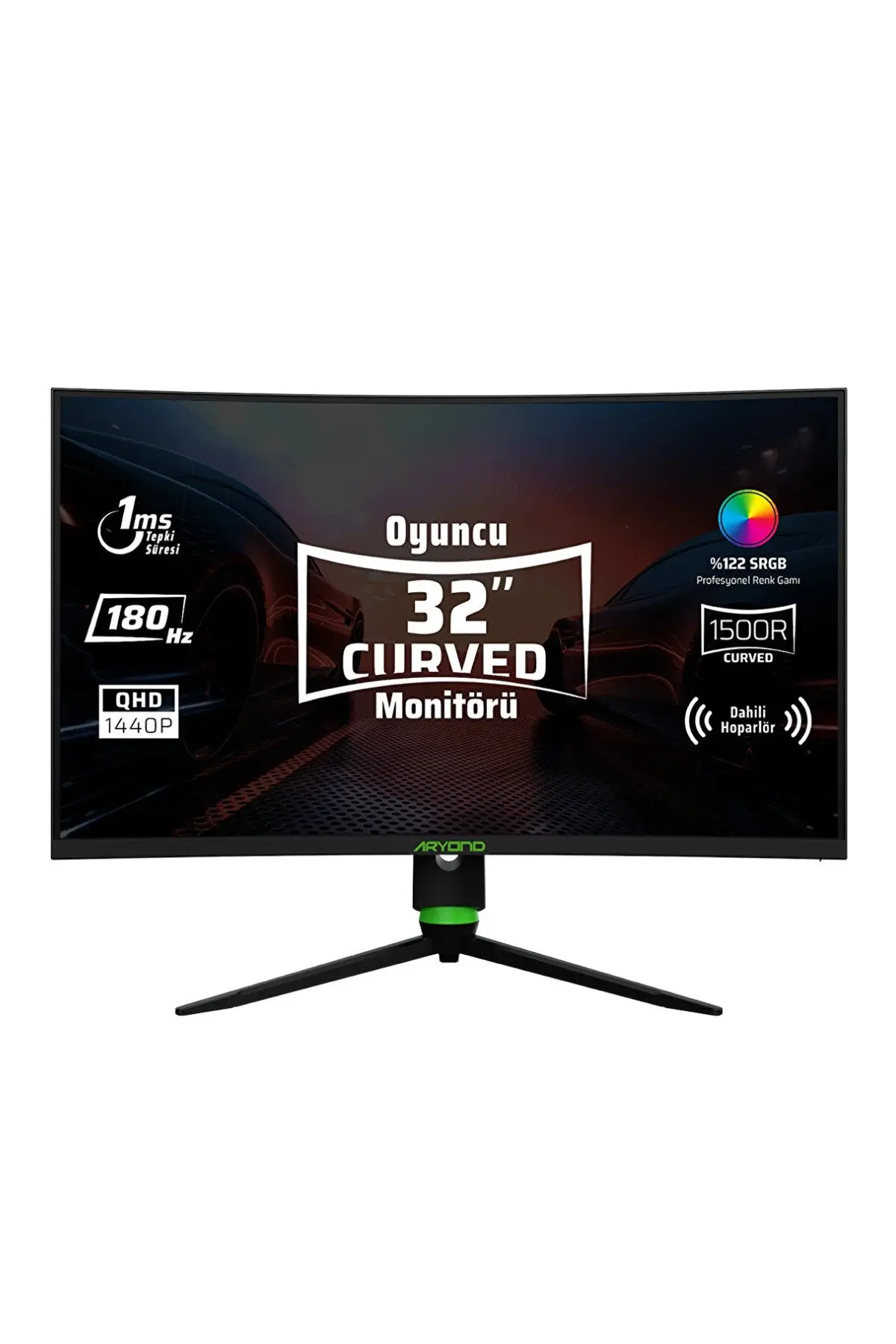 MONSTER Aryond A32 V2 32'' 180hz Qhd 1 Ms Hdr10 300 Nit G-sync Freesync Curved Va Oyuncu Monitörü