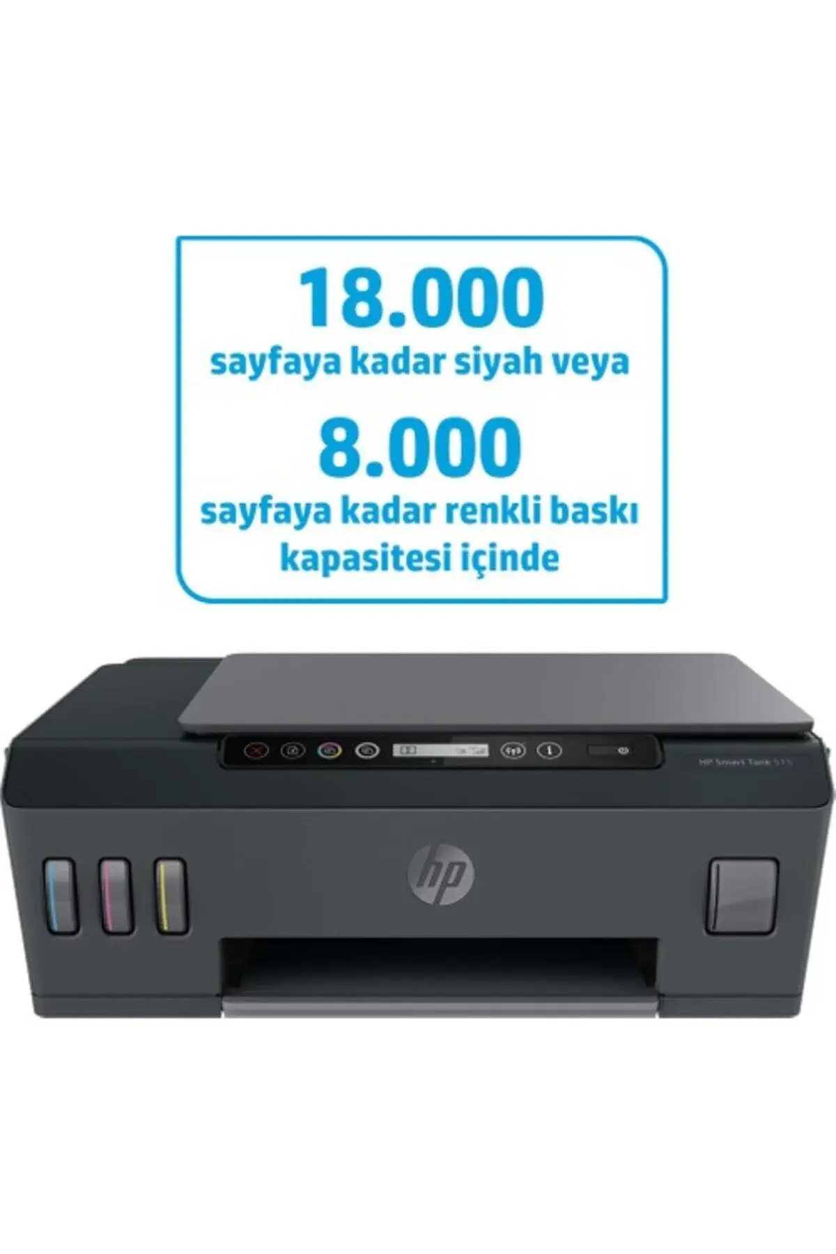 HP Smart Tank 515 Wireless All-in-one Yazıcı, Baskı, Tarama, Kopyalama, Kablosuz, Pdf'ye Tarama, 1t