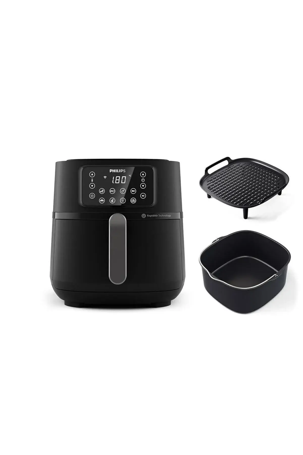 Philips 5000 Serisi Airfryer XXL Connected, 7,2 Lt (1,4 kg), Rapid Air Teknolojisi, HD9285/96