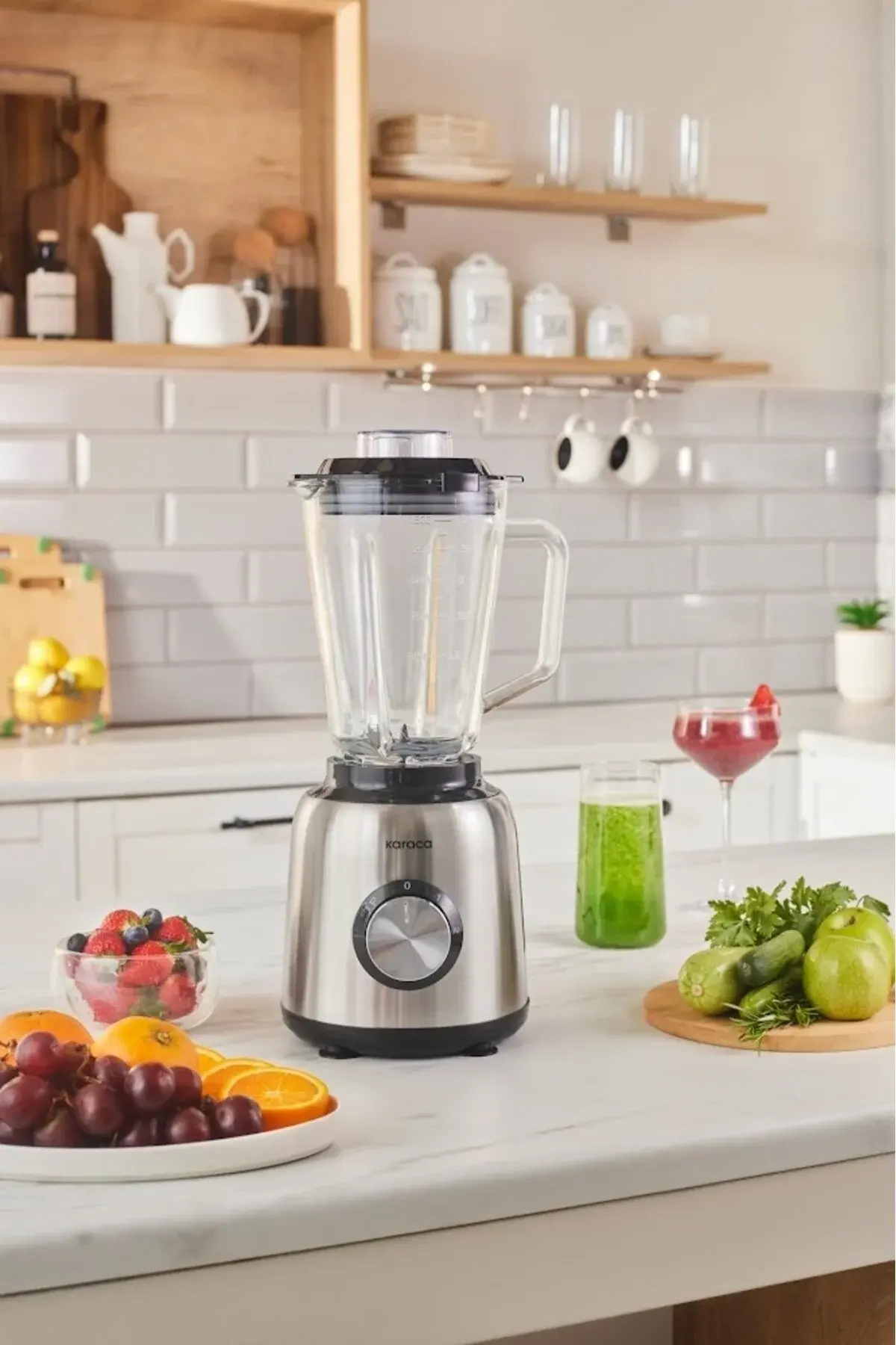 Karaca Inox 1.5 Lt Cam Hazneli Smoothie Blender