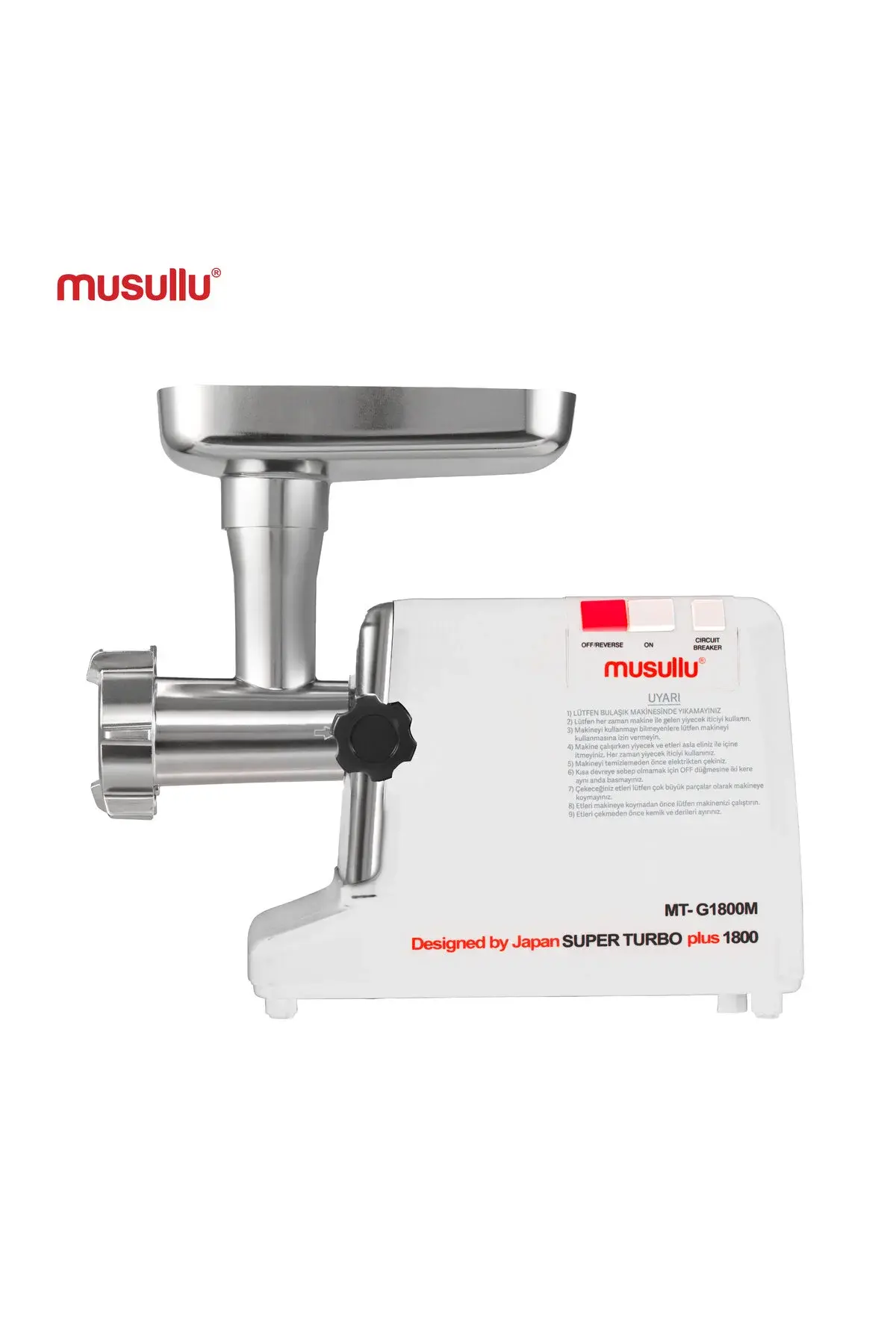 Musullu Et Kıyma Makinesi Ince Süzgeç 1800w