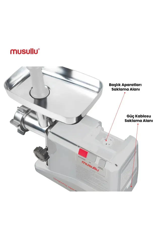 Musullu Et Kıyma Makinesi Ince Süzgeç 1800w