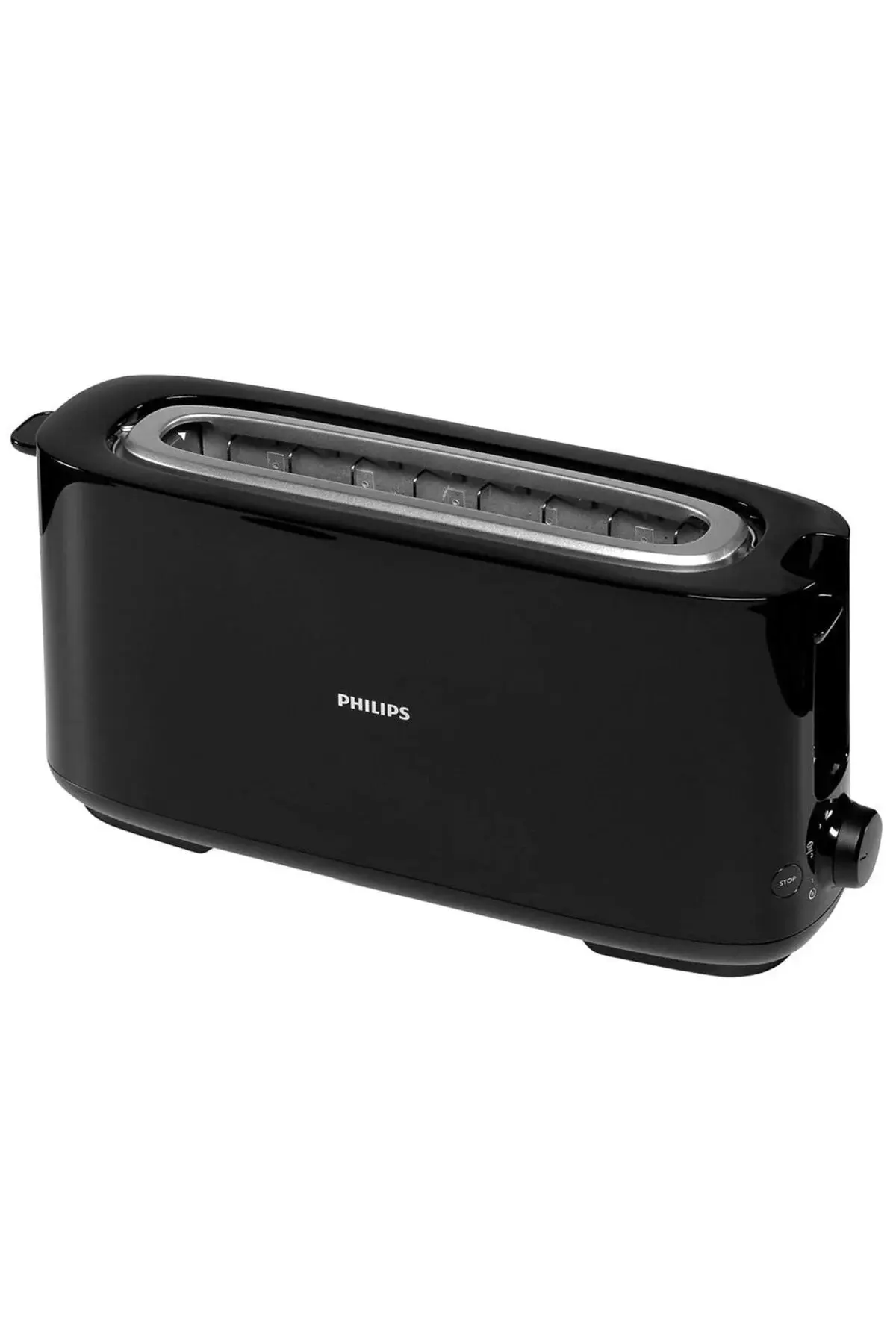 Philips Daily Collection Uzun Yuvalı Ekmek Kızartma Makinesi, Buz Çözme, 8 Kızartma Ayarı, Siyah, HD2590/90